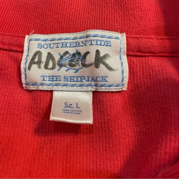 Southern Tide Skipjack Pink 1/4 Zip Pullover Long Sleeve Golf Sweater, Men Sz L - Picture 3 of 3